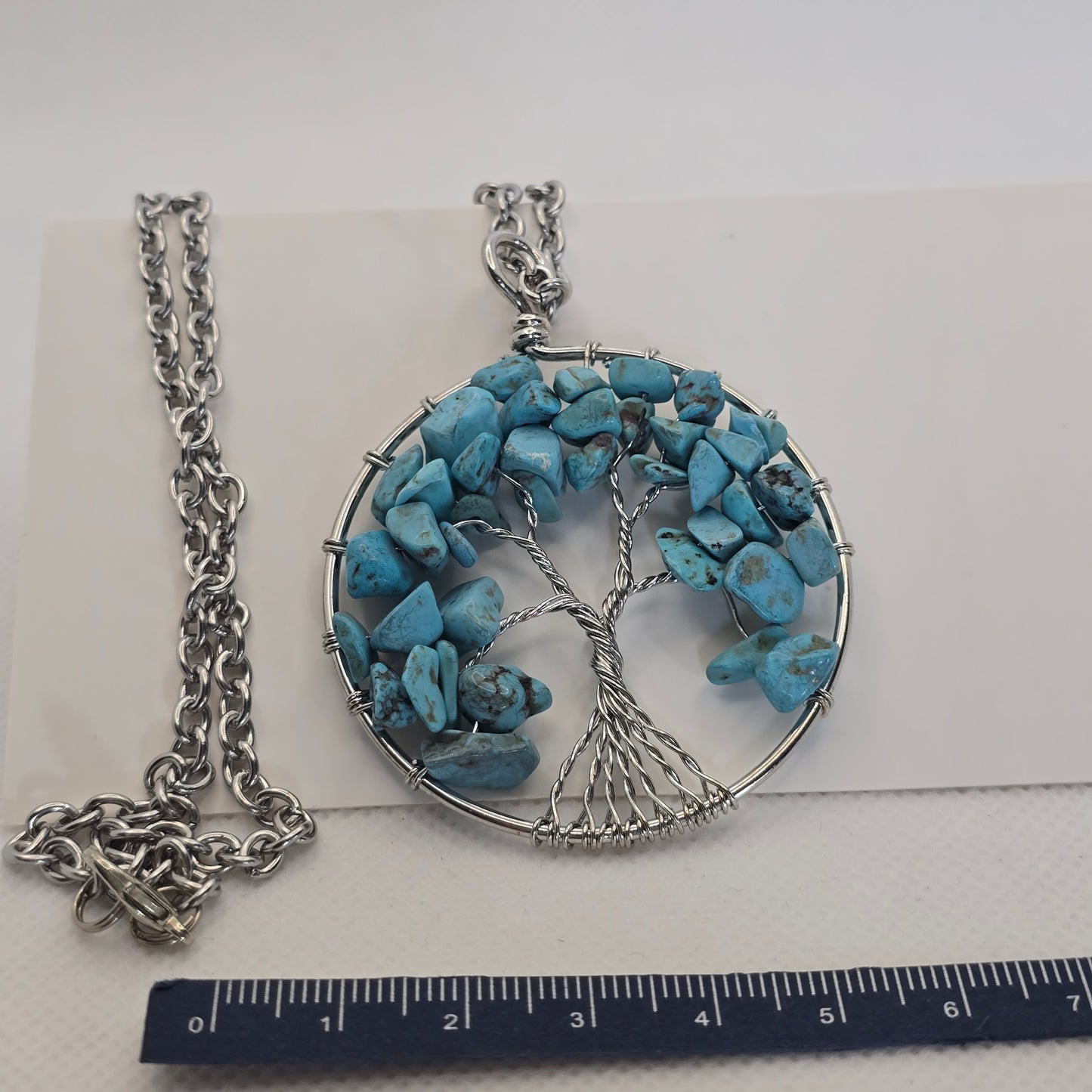 Tree of life pendant necklace- Turquoise