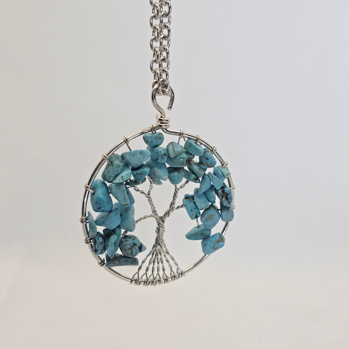 Tree of life pendant necklace- Turquoise