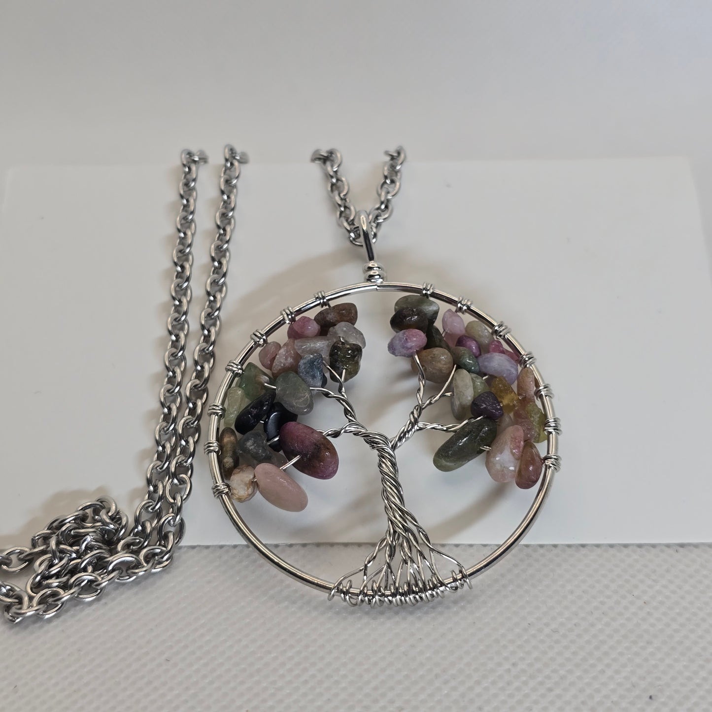 Tree of life pendant necklace - Unakite