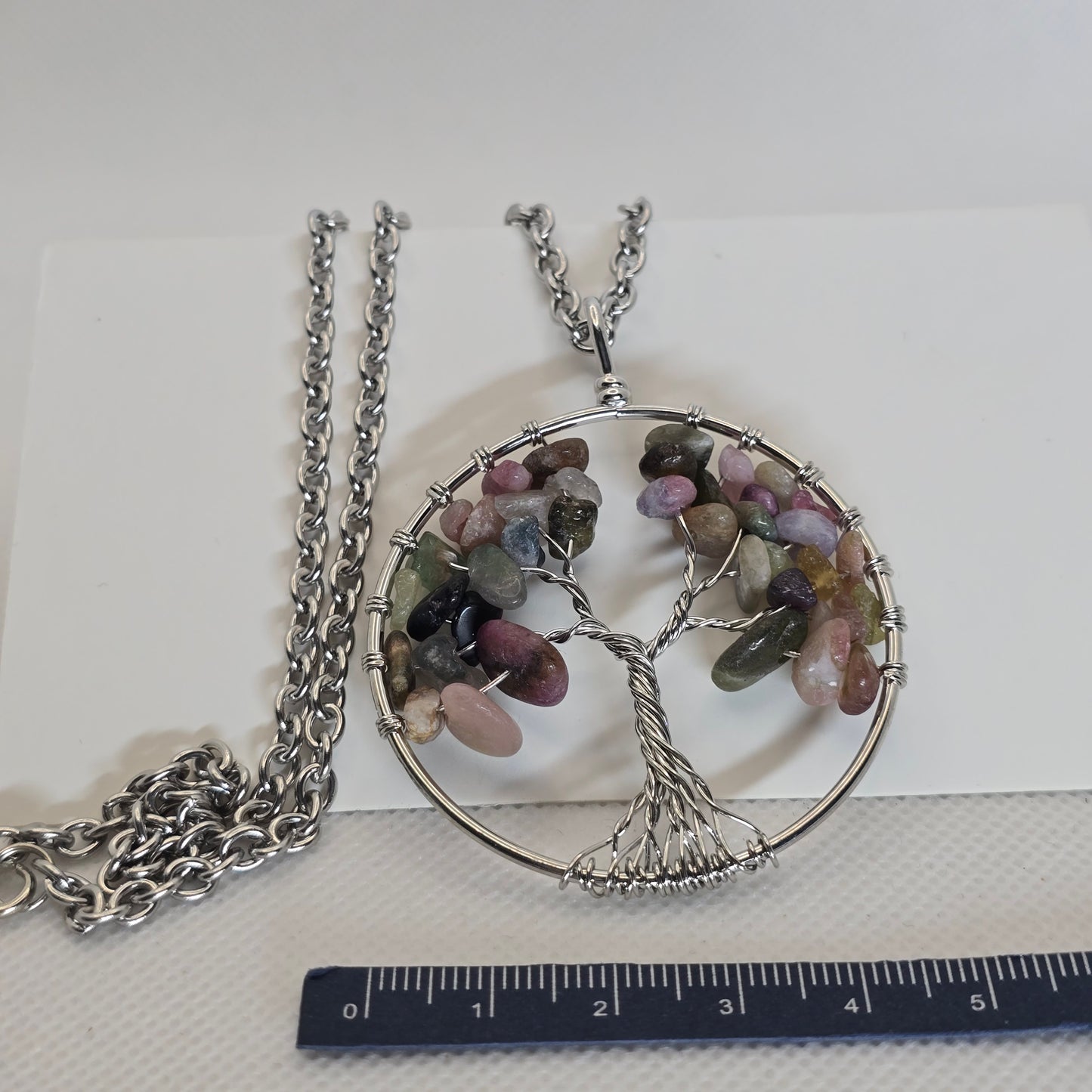 Tree of life pendant necklace - Unakite