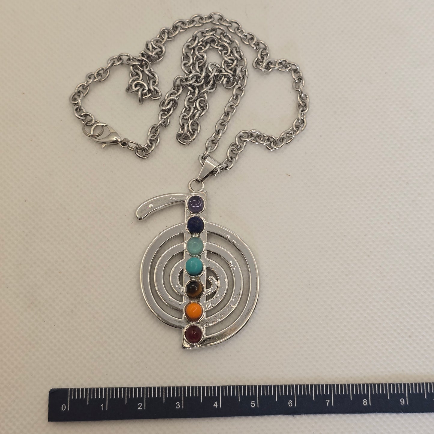 Pendant- boho chakra Infinity circle