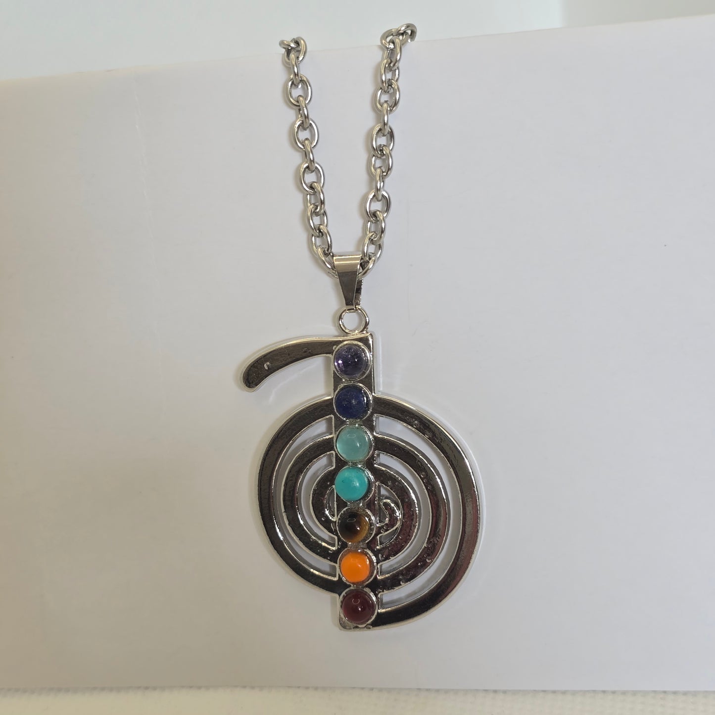 Pendant- boho chakra Infinity circle