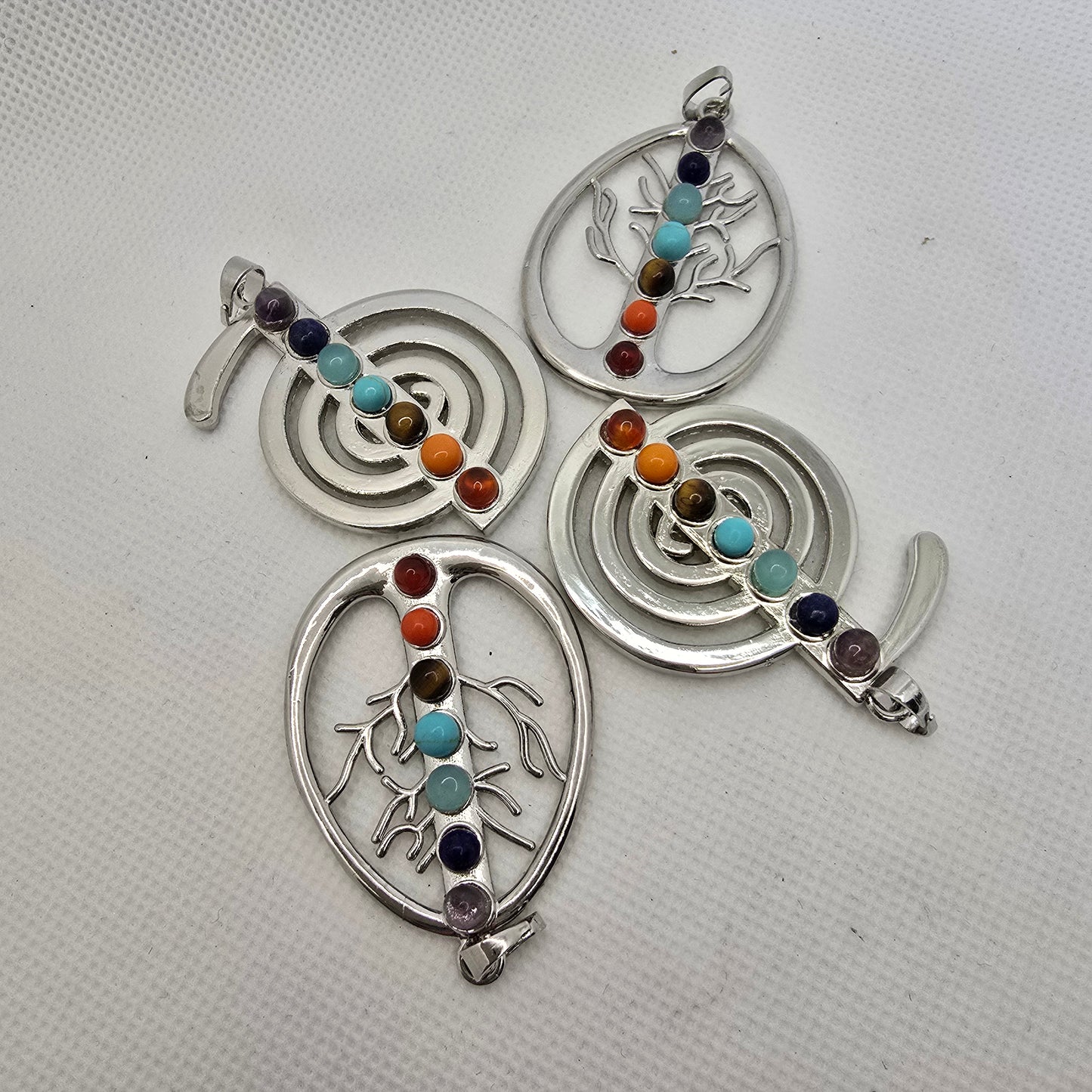 Pendant- boho chakra Infinity circle