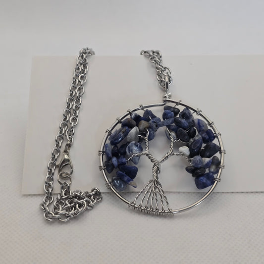 Tree of life pendant - Sodalite