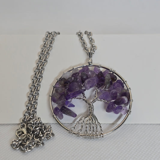 Tree of life pendant - Amethyst