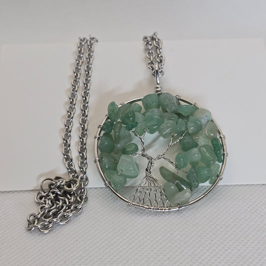 Tree of life pendant necklace - Aventurine