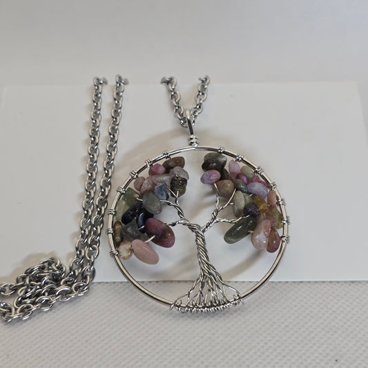 Tree of life pendant necklace - Unakite