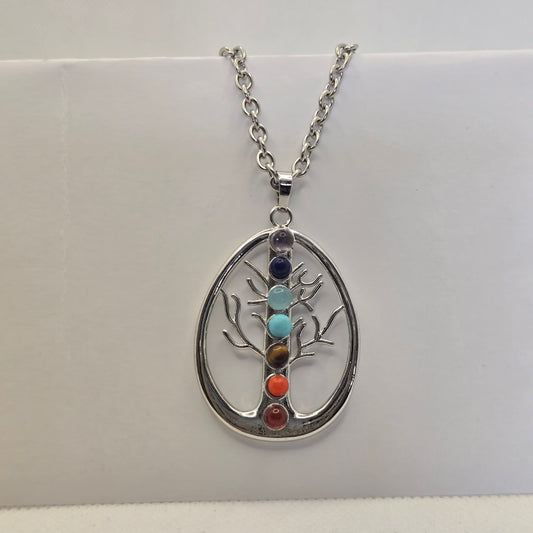 Pendant - boho chakra Tree of life