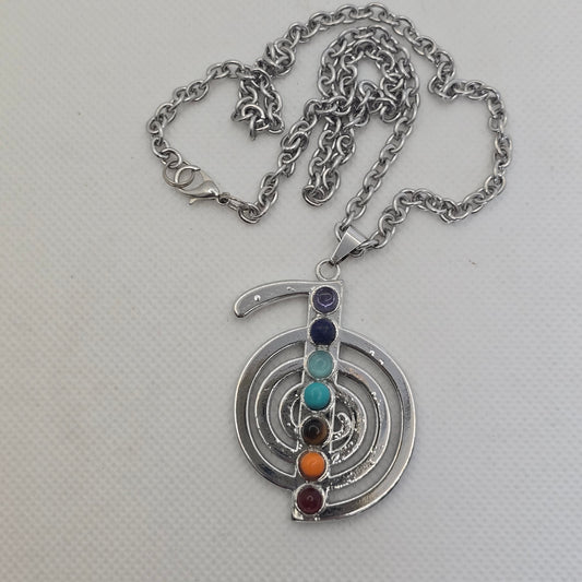 Pendant- boho chakra Infinity circle