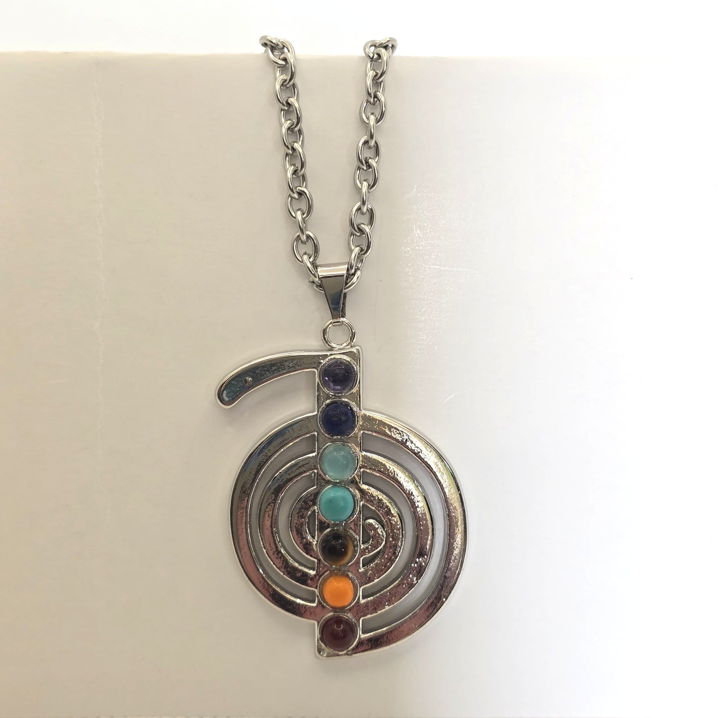 Pendant- boho chakra Infinity circle